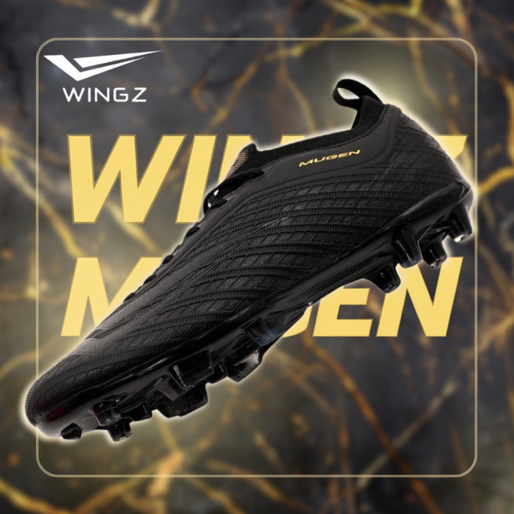 รองเท้าสตั๊ด  WINGZ  รุ่น รองท็อป  MUGEN  หนัง  PU  น้ำหนักเบา  ใส่เล่นทั้งสนามหญ้าจริงและหญ้าเทียม