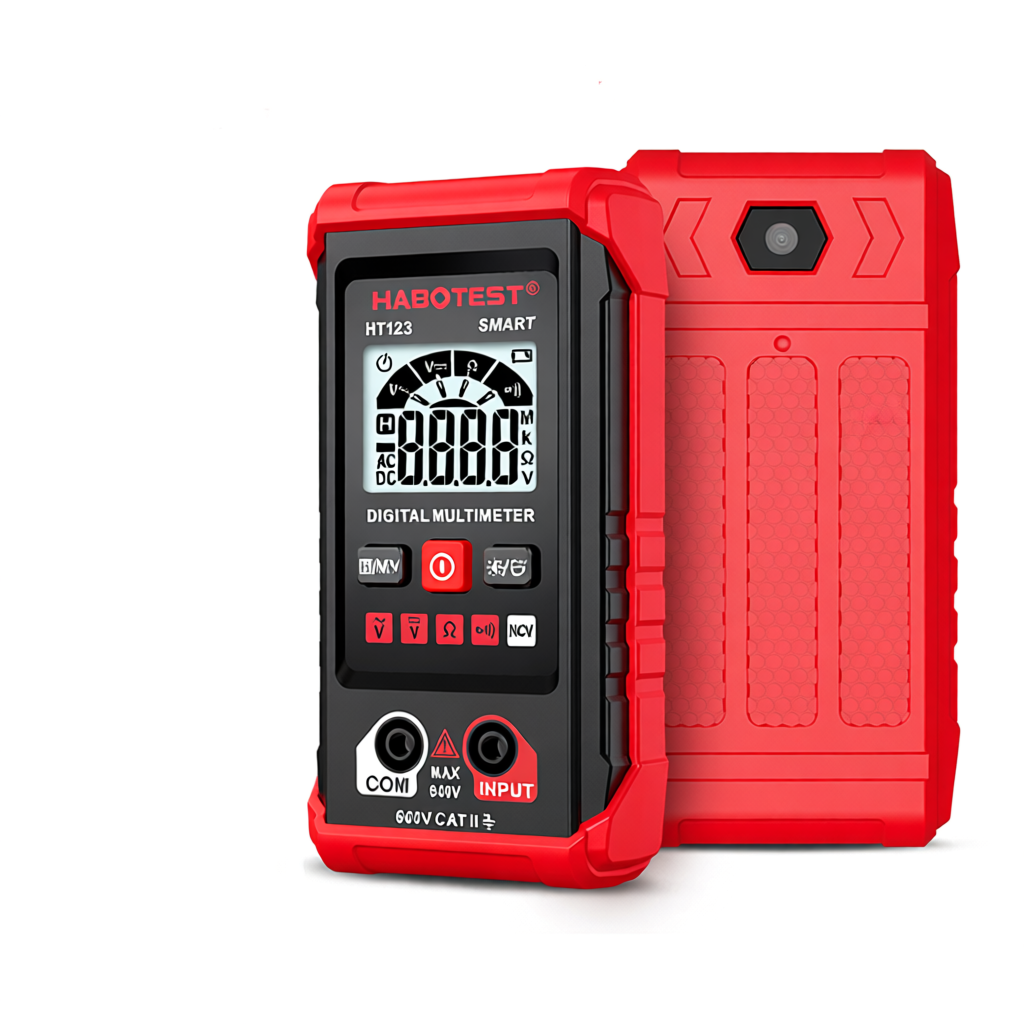 HABOTEST HT123 มัลติมิเตอร์ความแม่นยำสูงการทดสอบแรงดันไฟฟ้า AC DC 600V ดิจิตอลมัลติมิเตอร์