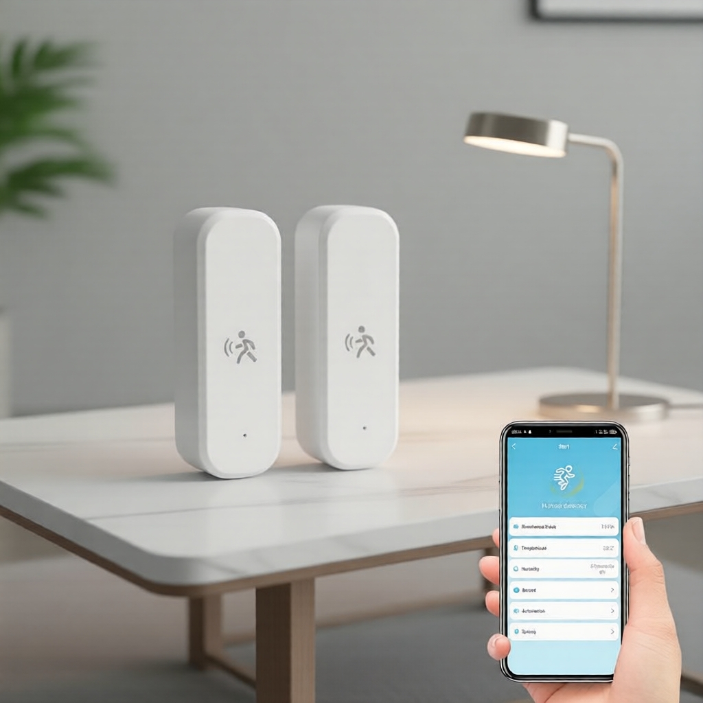 Zigbee2MQTT Tuya เซ็นเซอร์ตรวจจับความเคลื่อนไหวแบบ 3-in-1 mmWave Radar + PIR ตรวจจับอุณหภูมิและความช