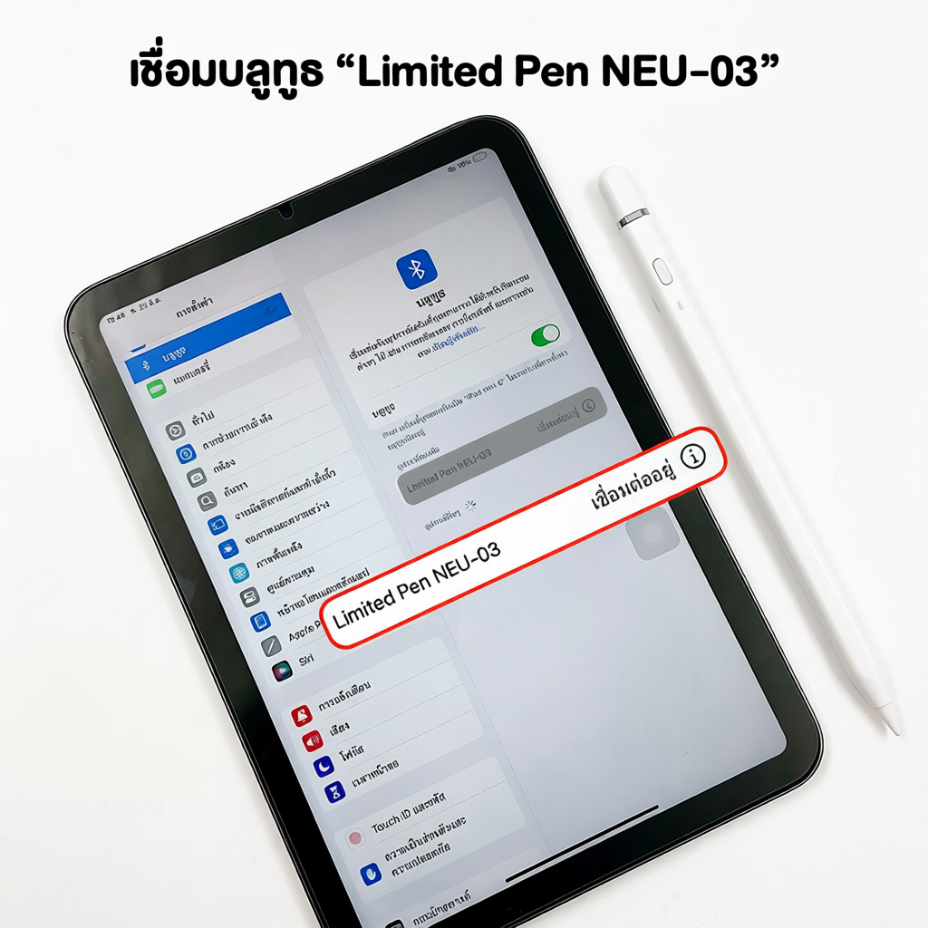 ปากกาสไตลัส NEU-03 รองรับการใช้งานกับไอแพดหลายรุ่น