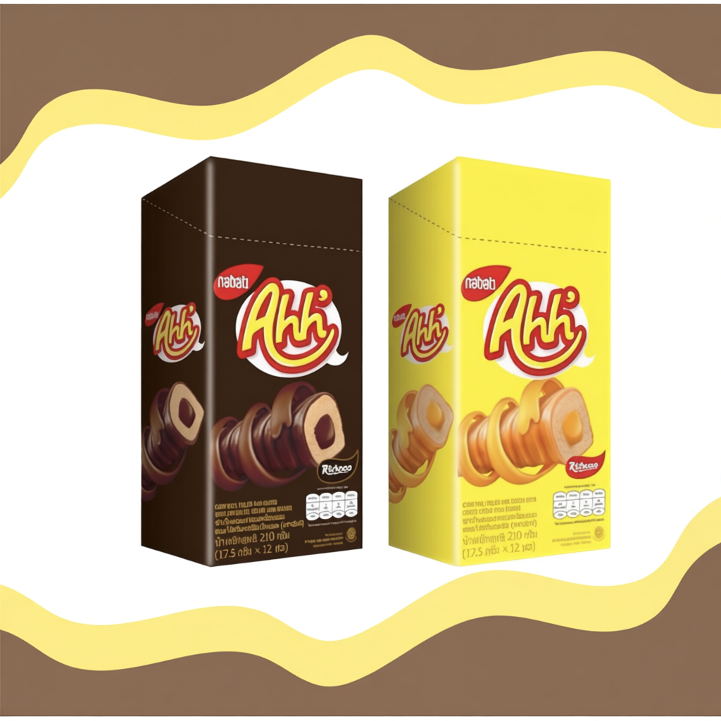 เวเฟอร์ชีส Nabati Ahh  รสชีสและช็อกโกแลต