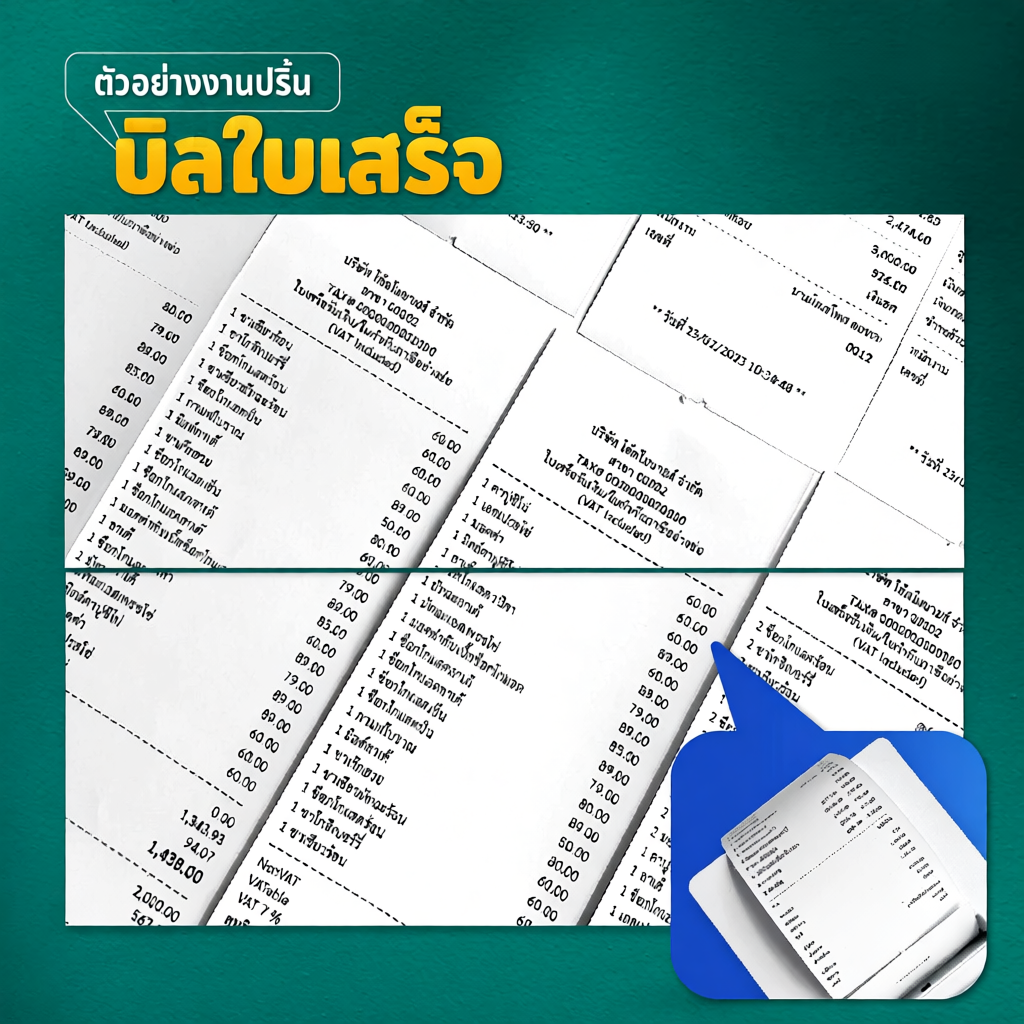 กระดาษปริ้นบิล 80x80 mm