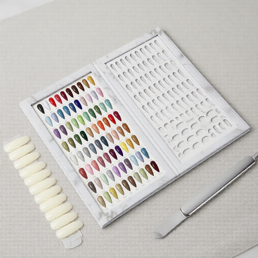 สมุดโชว์สีเล็บ 240 ช่อง & สมุดตัวอย่างสีเจลทาเล็บ 120/160 สี สําหรับร้านเสริมสวย