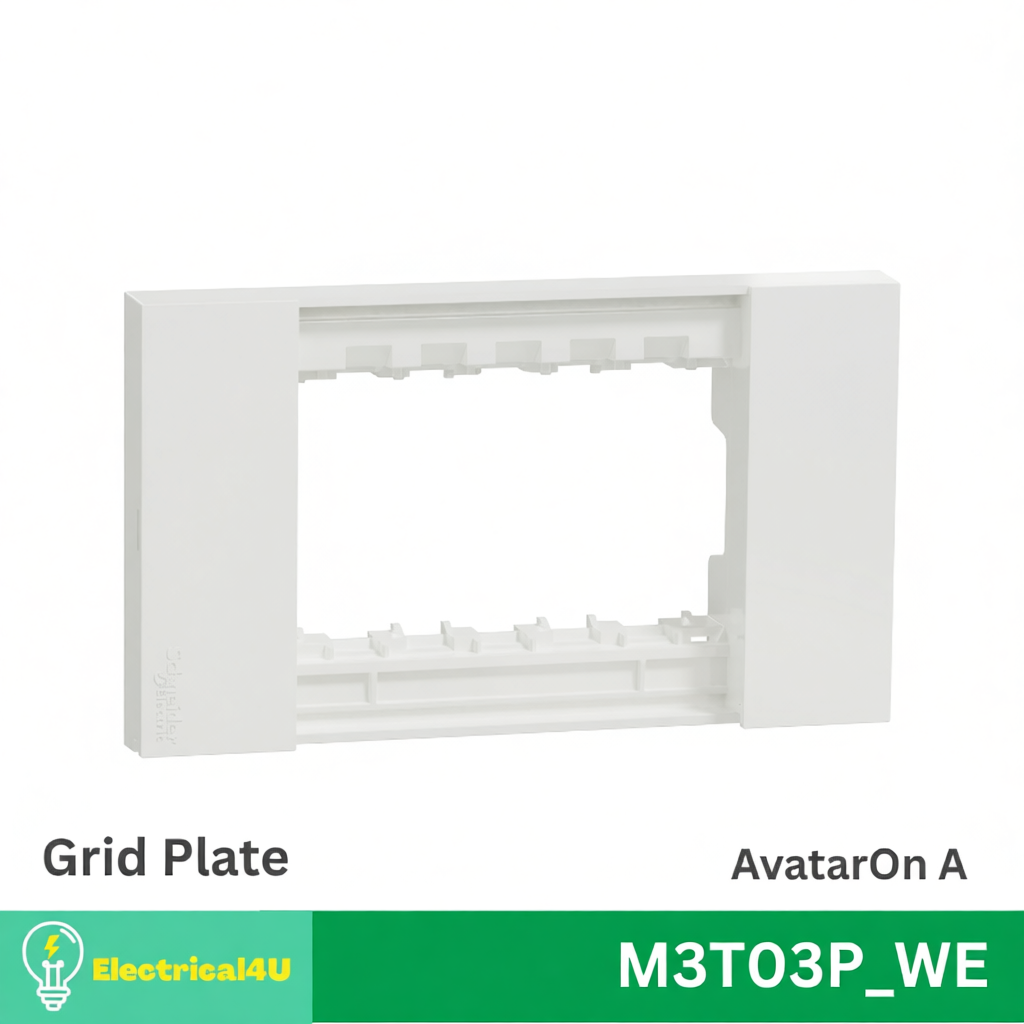 Schneider Electric A70426UST_WE เต้ารับคู่ 3 ขา พร้อมหน้ากาก สีขาว AvatarOn A