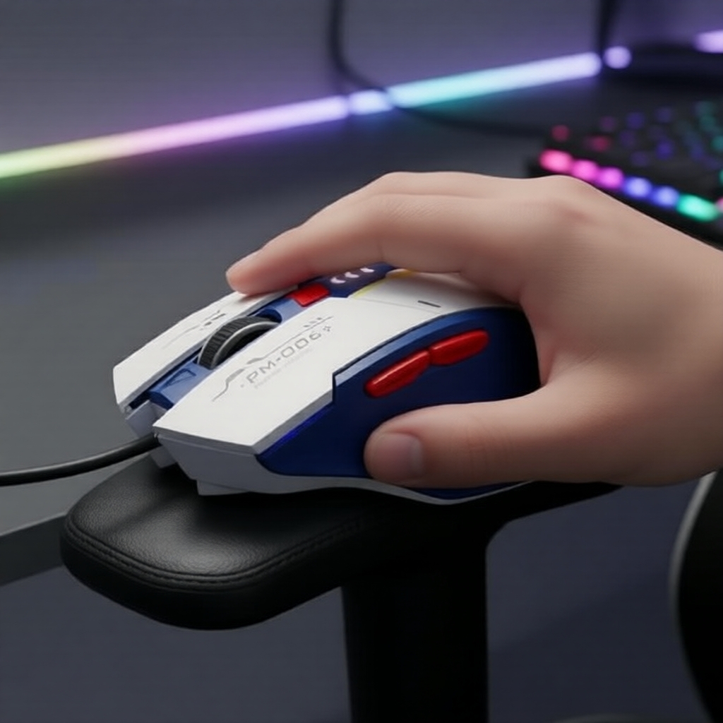เมาส์ออปติคอลเงียบ INPHIC F9 แบบชาร์จไฟได้ สําหรับเล่นเกมและสํานักงานพีซี แล็ปท็อป (สไตล์เมชา)