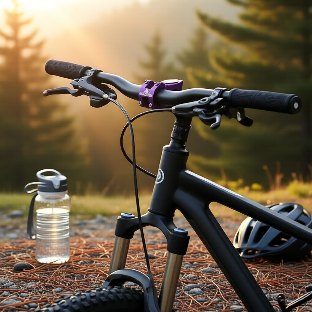 MTB/ถนน, ตะเกียบหน้าพร้อมแกนคอ, แคลมป์แฮนด์อะลูมิเนียมอัลลอยด์น้ําหนักเบาพิเศษ