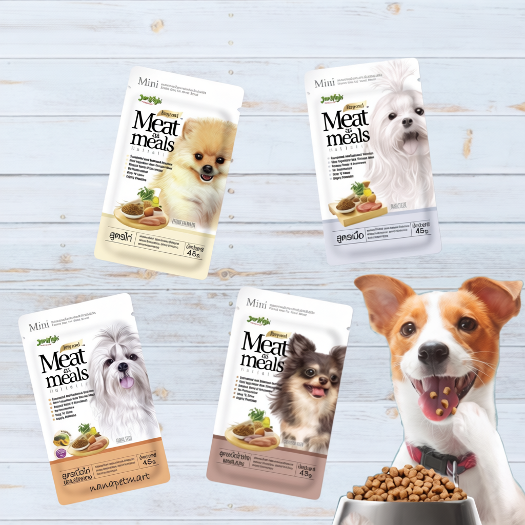 กรัม Jerhigh meat as meal 45 g  อาหารสุนัข เกรดซุปเปอร์พรีเมี่ยม