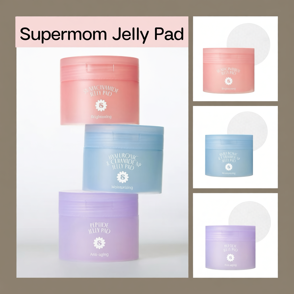 SUPERMOM JELLY PAD โทนเนอร์แพด 60แผ่น Made in Korea