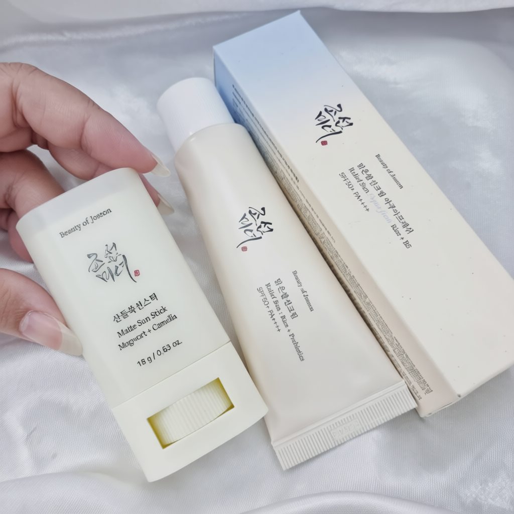 กันแดดข้าว BOJ RELIEF SUN RICE + PROBIOTICS / AQUA-FRESH RICE+B5 SPF50+ PA++++