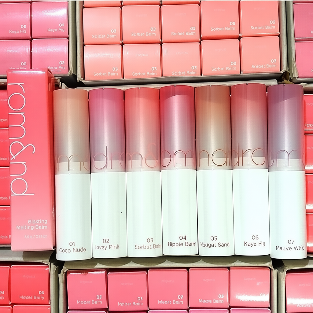 ROM&ND GLASTING MELTING BALM ลิปบาล์มปากฉ่ำวาว ชุ่มชื่น