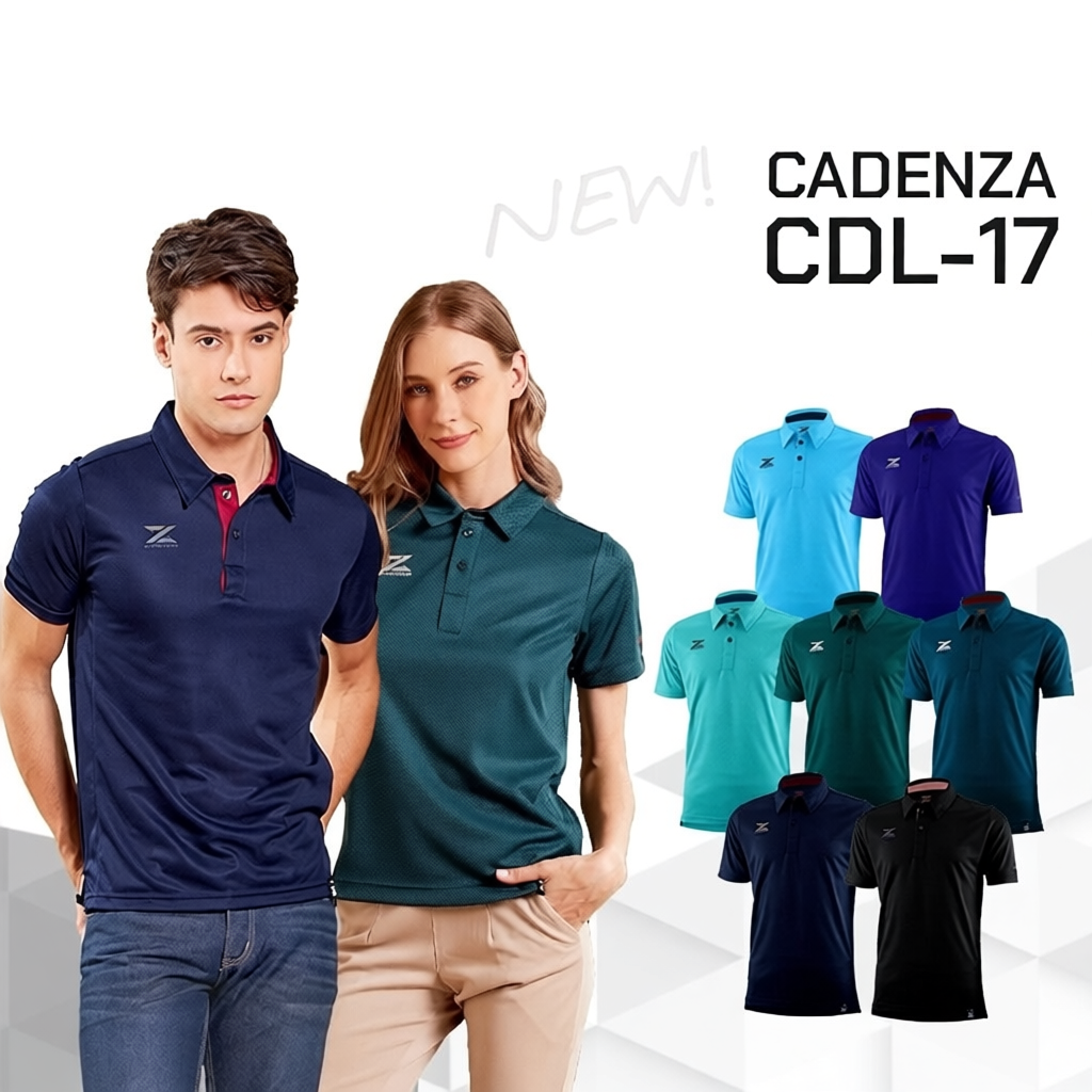 CADENZA เสื้อโปโล  รุ่น CDL-17 หลากหลายสี