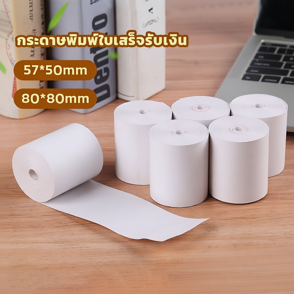 Thermal Receipt Paper Roll 80x80 mm. 57x50mm