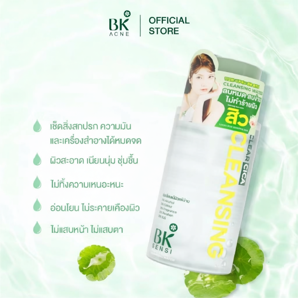 BK  หลอดทุกสูตร แป้งพัฟ แป้งฝุ่น คอนซีลเลอร์ เซรั่ม รองพื้นบีบี โทนเนอร์