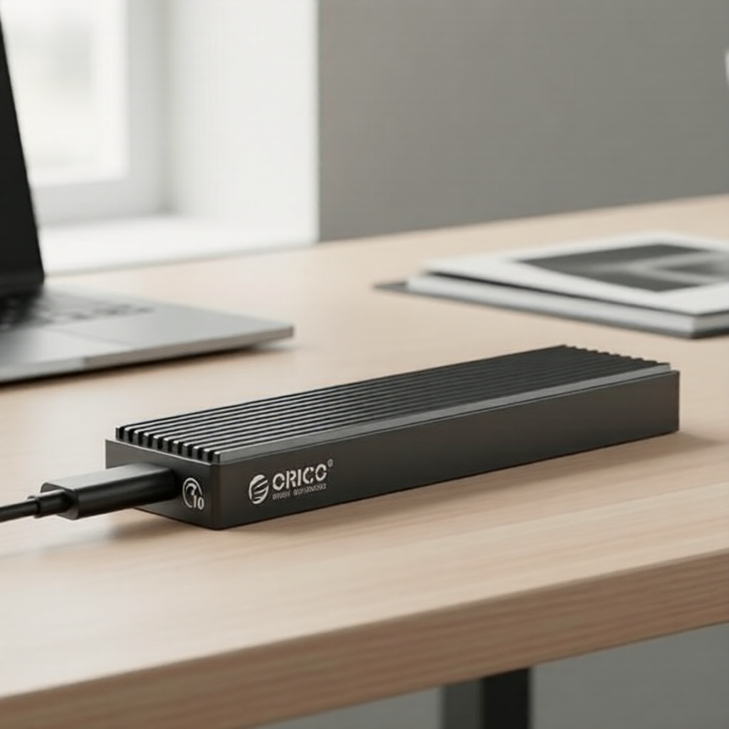 กล่องใส่ SSD M.2 อลูมิเนียมแบบ Dual Protocol รองรับโปรโตคอลคู่ภายนอกสําหรับ SSDs M.2 จาก ORICO USB 3