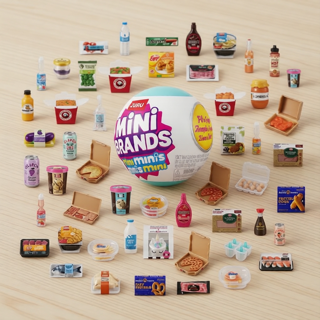 ZURU Mini Brands Series 1 กล่องสุ่ม, 1 แคปซูล, ของเล่นจิ๋วจําลอง, อายุ 8 ปีขึ้นไป