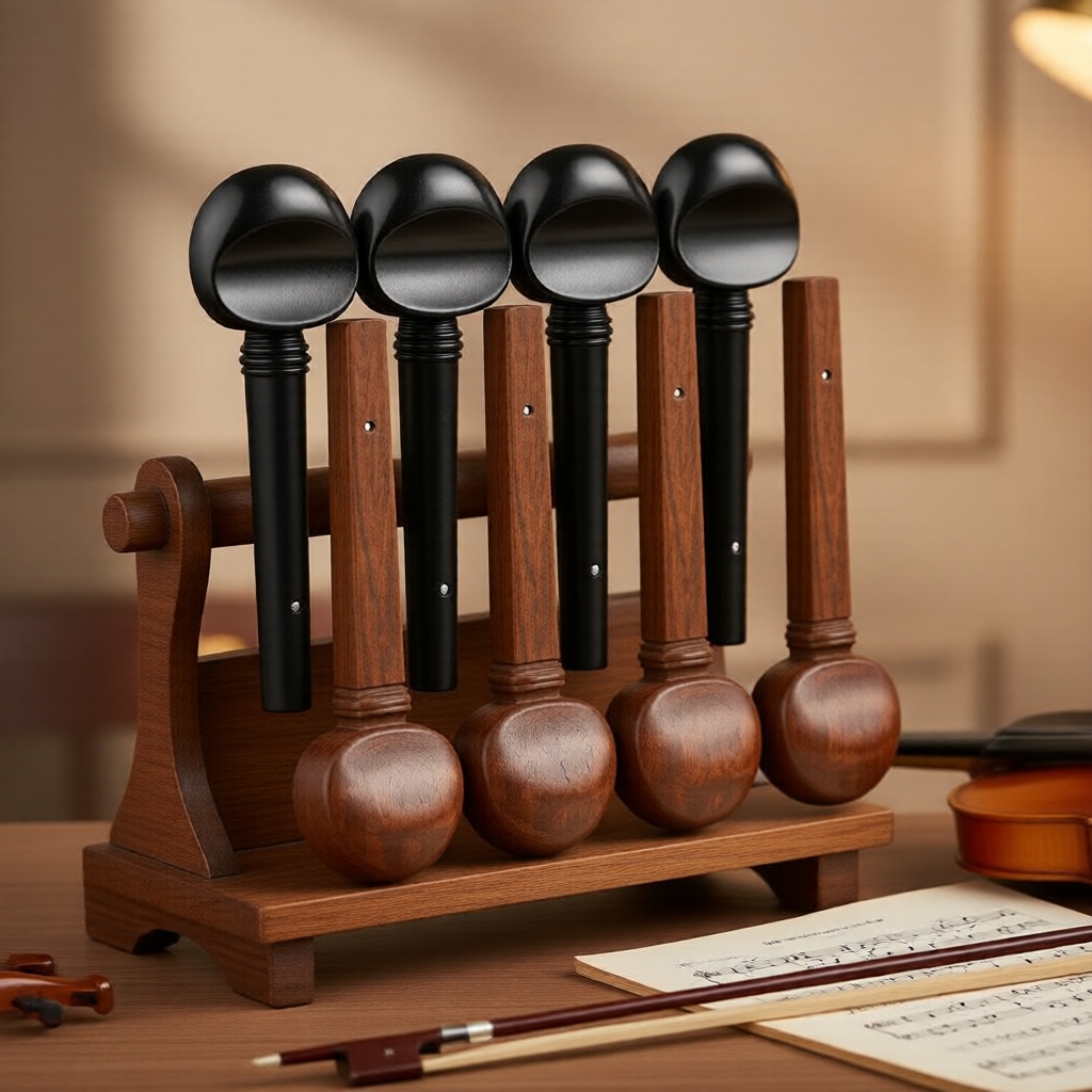 ResonancePeg Pro ลูกบิดไวโอลิน - ไม้ดํา/ไม้มะฮอกกานีเกรดพรีเมียม แบบรูเปิด เหมาะกับไวโอลิน 4/4 และ 3/4