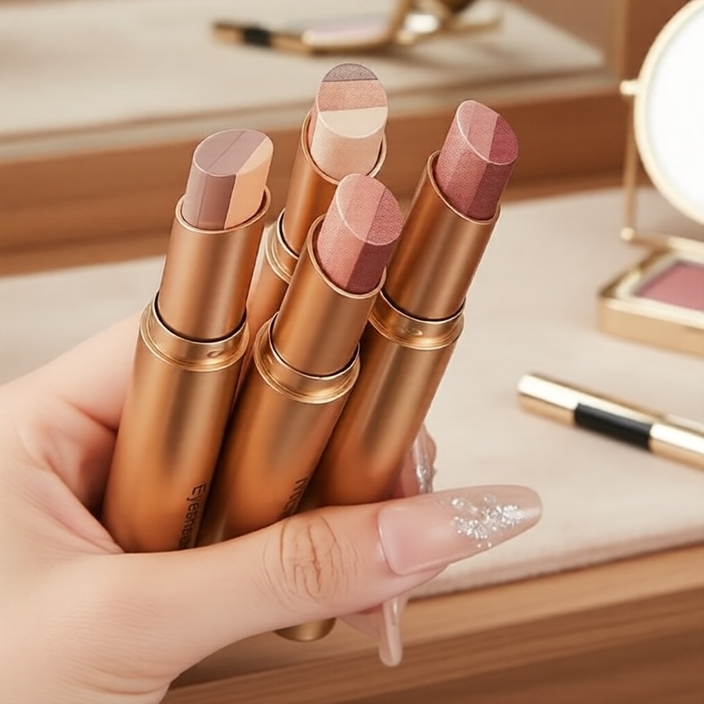 อายแชโดว์ 3-in-1 ปากกา 3 เฉดสี แมตต์และชิมเมอร์ จับคู่สีง่าย ทาเร็ว เหมาะกับทุกโทนผิว