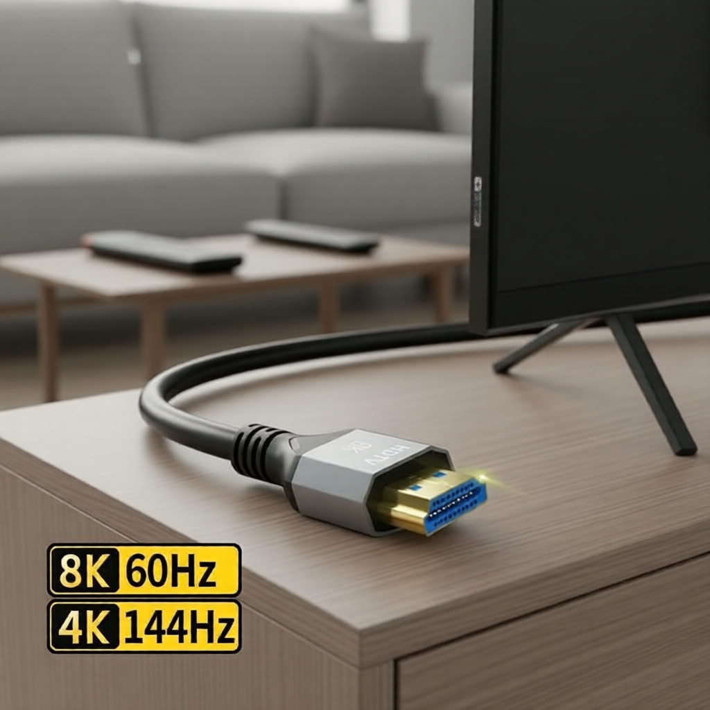 สาย HDMI 8K Ultra HD 2.1 สําหรับ PS4/PS5/Xbox X, HDTV 60Hz, อะแดปเตอร์ Pro Max