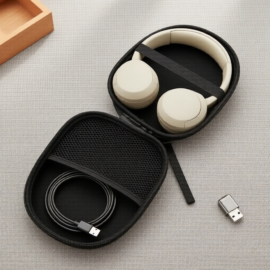 Sony WH-CH520 เคสหูฟังแบบ EVA ทนทาน
