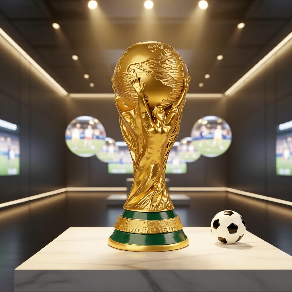 ถ้วยจําลอง FIFA World Cup 2026 ไซส์ L งานเรซินฝีมือประณีต ของสะสมแชมป์ฟุตบอลสุดพิเศษ