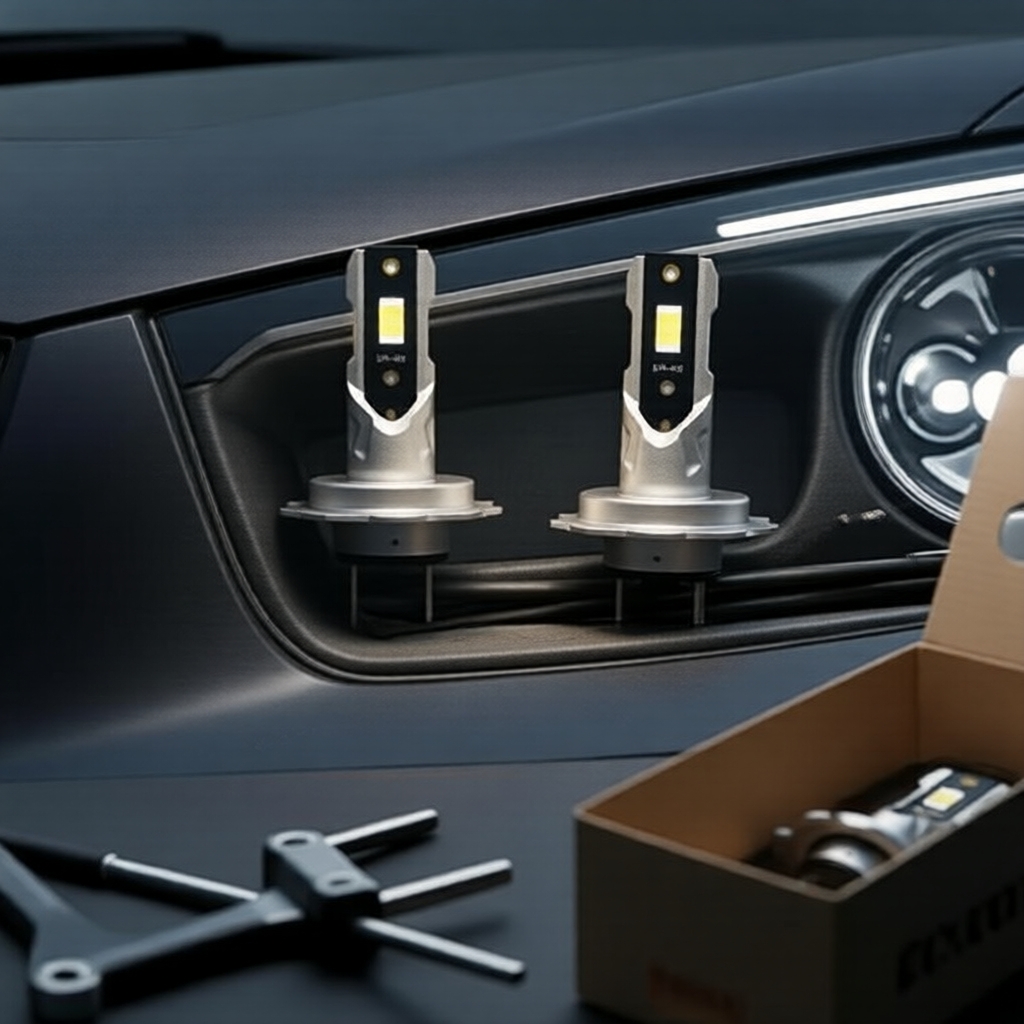 ชุดไฟหน้า LED มินิ TCYATO H7 ชิป CSP 3570 แสงขาว 6000K