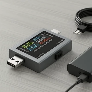 ชุดมัลติมิเตอร์ดิจิทัลวัดโวลต์ USB-C DC 4-30V สําหรับพาวเวอร์แบงค์และทดสอบความจุแบตเตอรี่