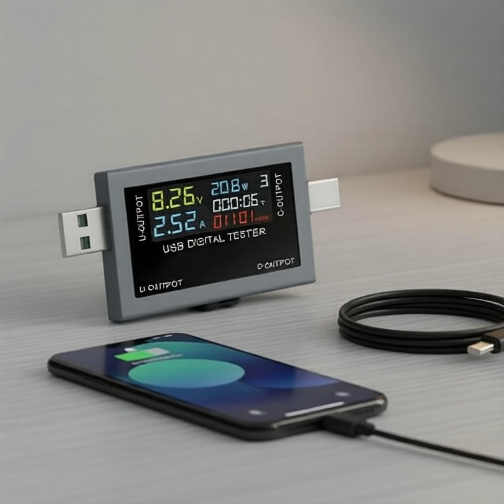 ชุดตรวจจับกําลังไฟดิจิทัลแบบ USB Type-C 4-30V โวลต์มิเตอร์ สําหรับทดสอบความจุแบตเตอรี่พาวเวอร์แบงค์