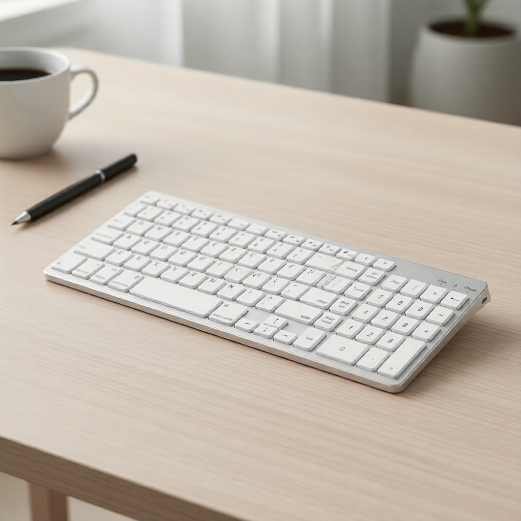 คีย์บอร์ดบลูทูธไร้สายสําหรับ MacOS – รองรับ MacBook Pro/Air, iMac, Mac Mini, Mac PC