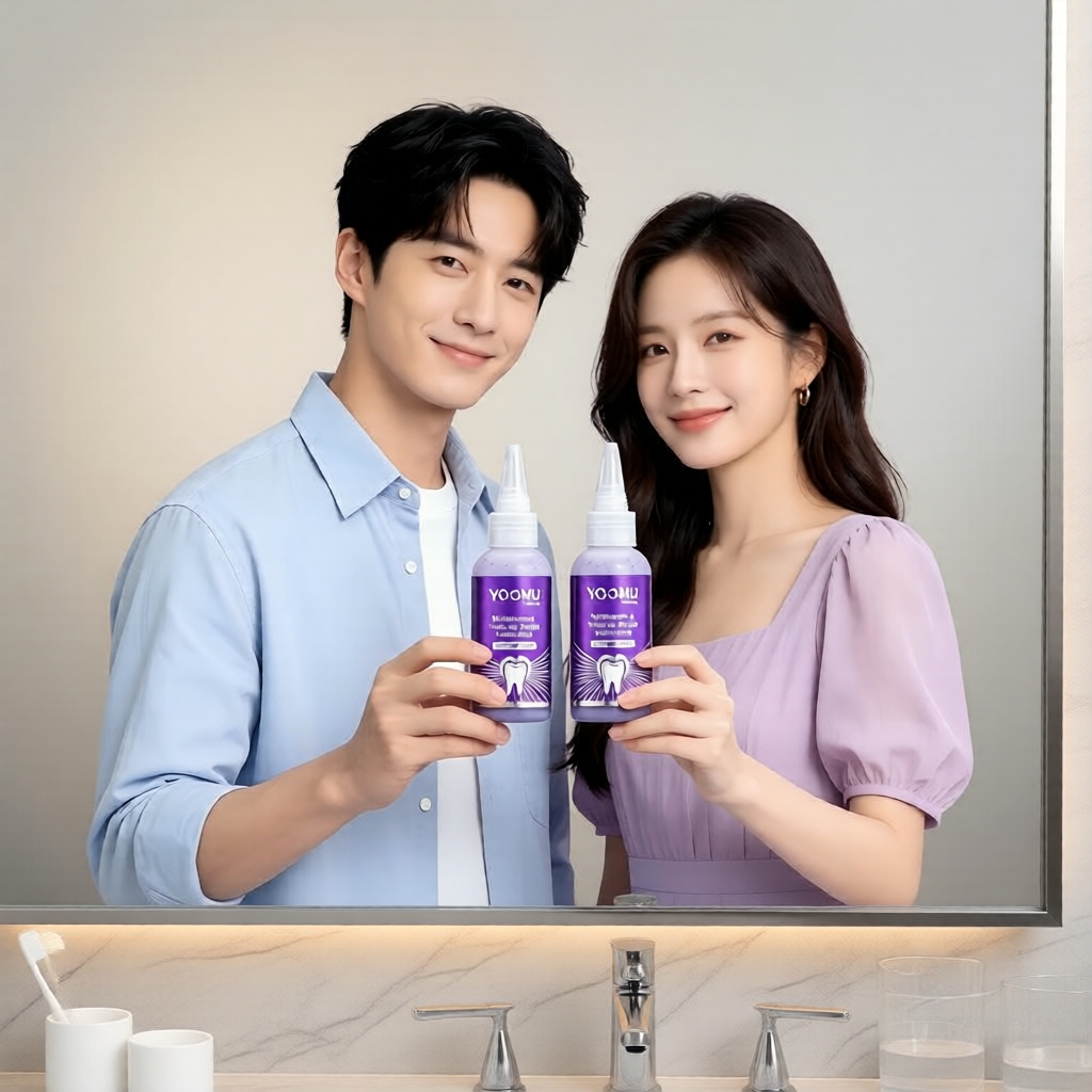 ยาสีฟัน YOOMU สีม่วง - ช่วยปรับโทนฟันให้ขาวขึ้นและขจัดคราบเพื่อลมหายใจสดชื่นและสุขภาพดี