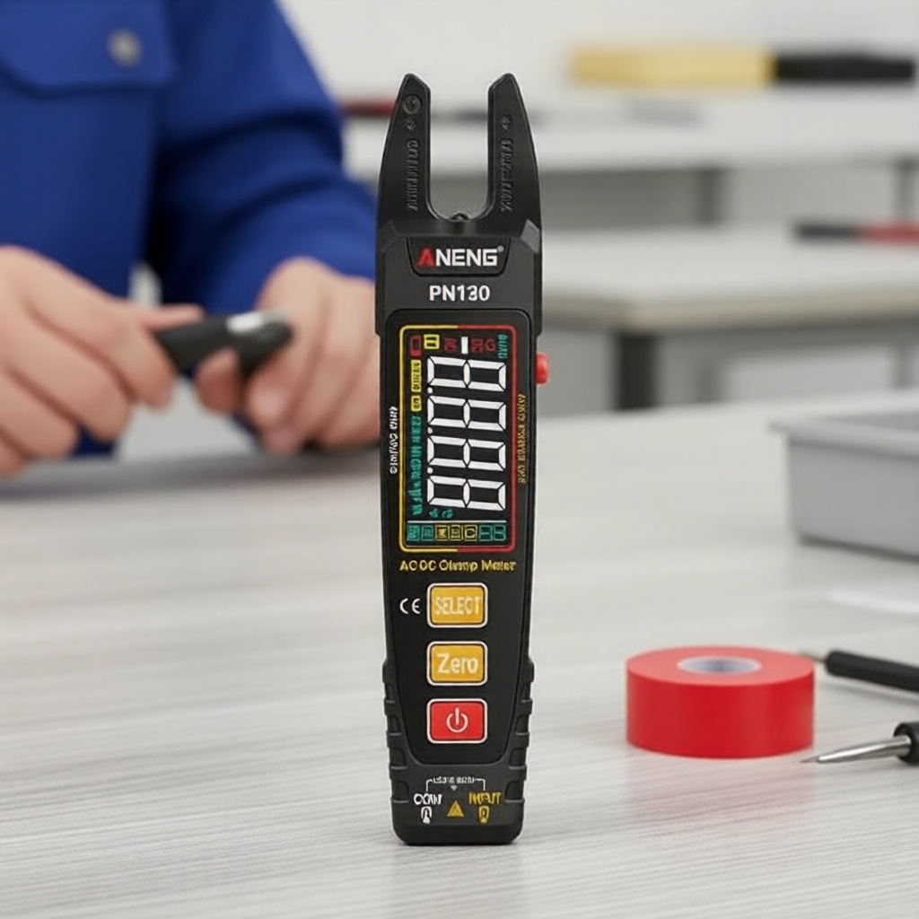 ANENG PN130 แคลมป์มิเตอร์ 4000 หลัก วัดแรงดันและกระแสไฟ AC/DC พร้อมแบตเตอรี่ในตัว