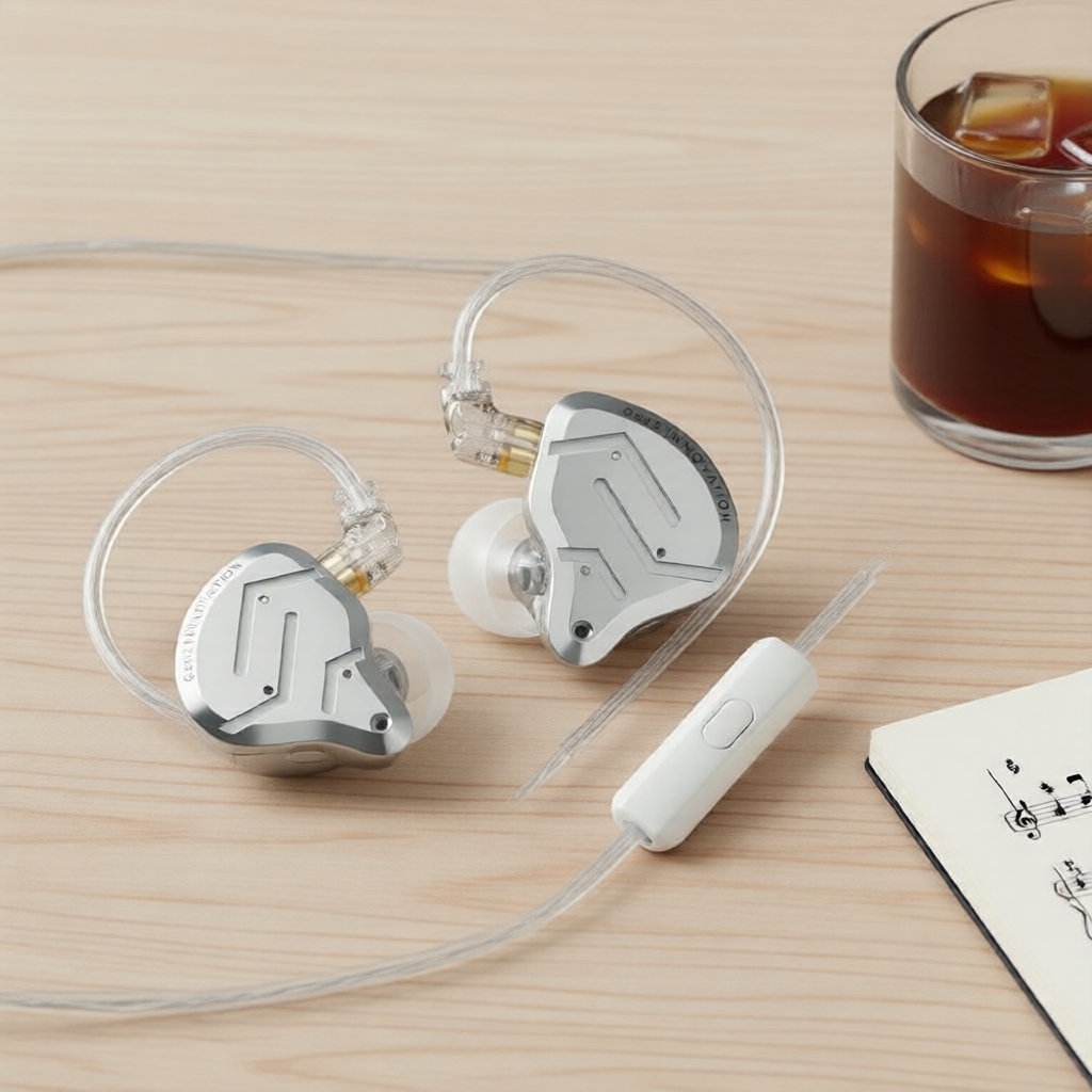 หูฟังมีสาย KZ ZSN Pro 2, หูฟังอินเอียร์ไฮบริด 1BA+1DD, ดีไซน์โลหะลดเสียงรบกวน สําหรับนักดนตรีและผู้ร