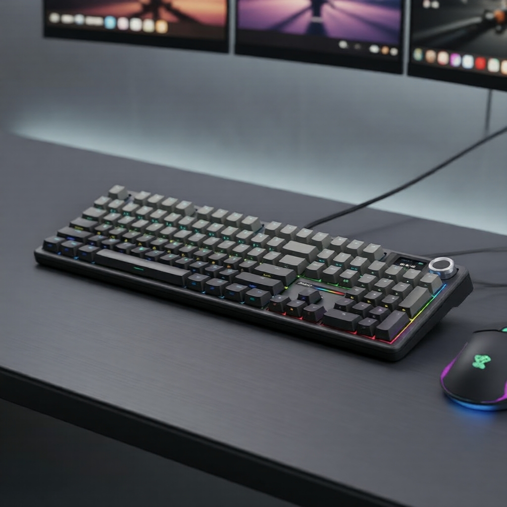 คีย์บอร์ด Aula F108 Pro โหมดสามแบบ ปุ่ม 104 ปุ่ม เปลี่ยนสวิตช์ได้ ไฟ RGB แบตเตอรี่ 8000mAh เหมาะสําห