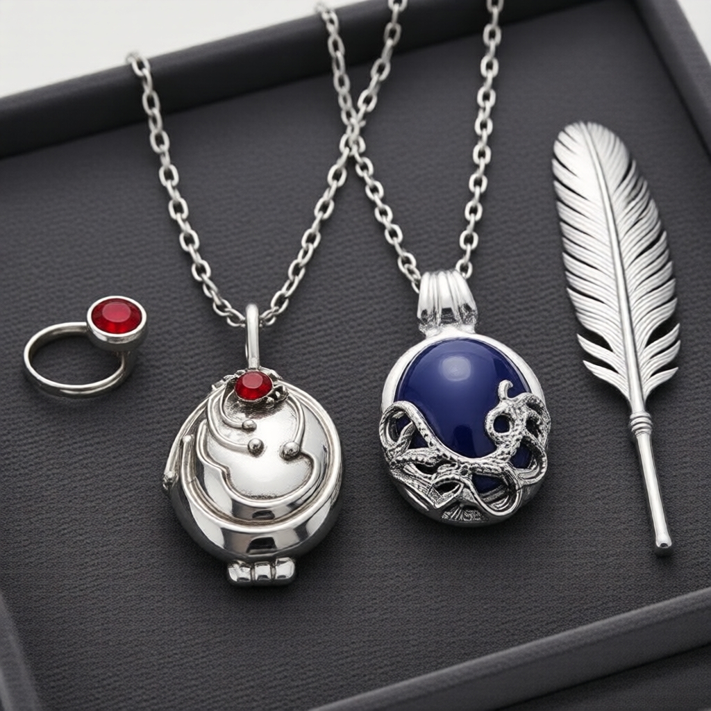 สร้อยคอชุด The Vampire Diaries TVD - สร้อยคอจี้ Vervain ของ Elena Gilbert และ Katherine Pierce - ของ