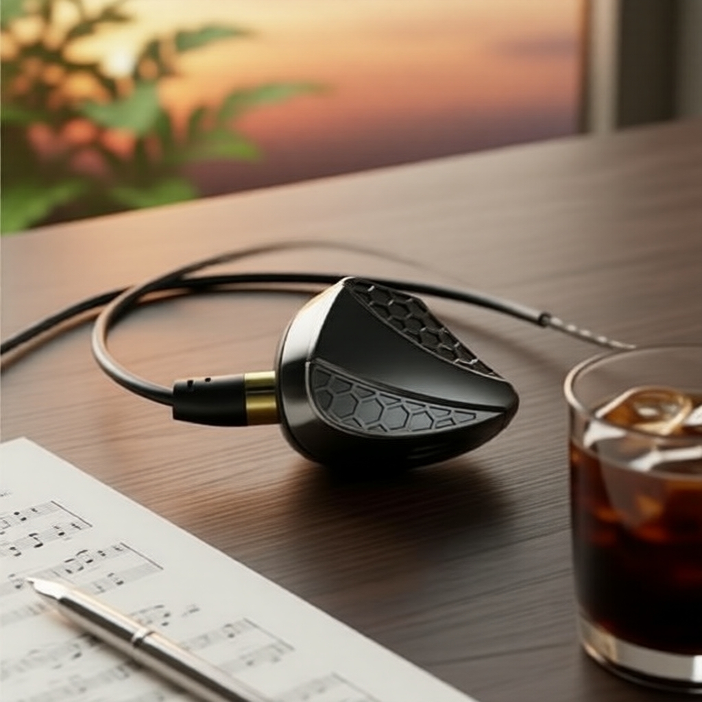หูฟังเอียร์บัด QKZ Hi6T แบบเกี่ยวหู ควบคุมเสียงได้ มีสาย สําหรับฟังเพลงและกีฬา