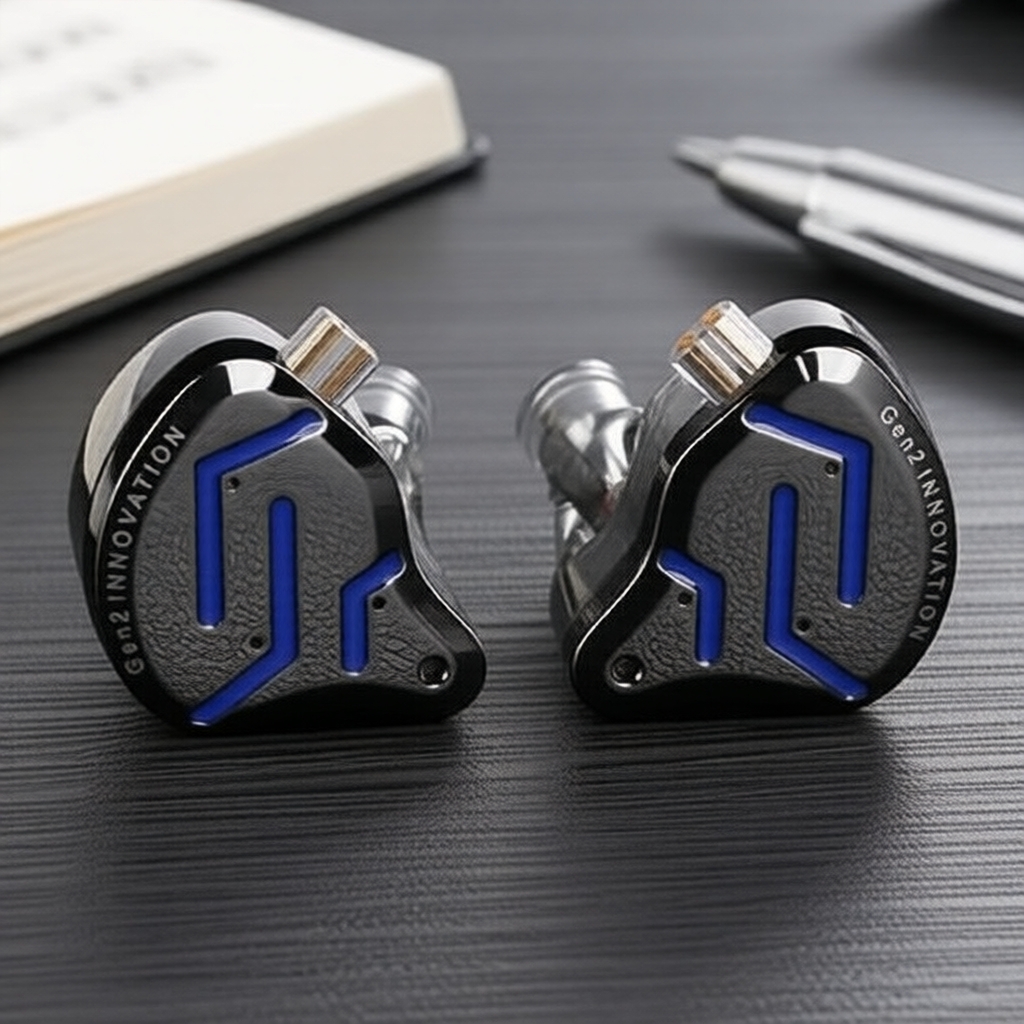 KZ ZSN PRO 2 ไฮบริด 1BA 1DD หูฟังอินเอียร์ระดับ HiFi มีสายถอดได้แบบพินคู่ชุบเงิน