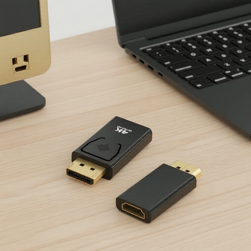 ตัวแปลง DP เป็น HDMI ถัก 4K 30Hz HENAWA VC743 สําหรับพีซี แล็ปท็อป ทีวี จอแสดงผล