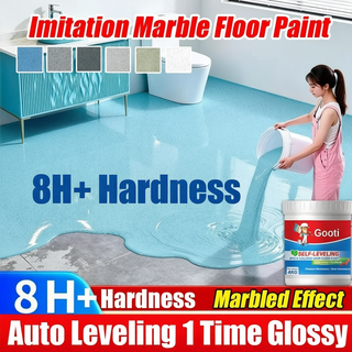 GOOTI Epoxy Self Leveling Floor Paint Anti Slip Wear-Resistant Imitation Marble Cement Floor Tile