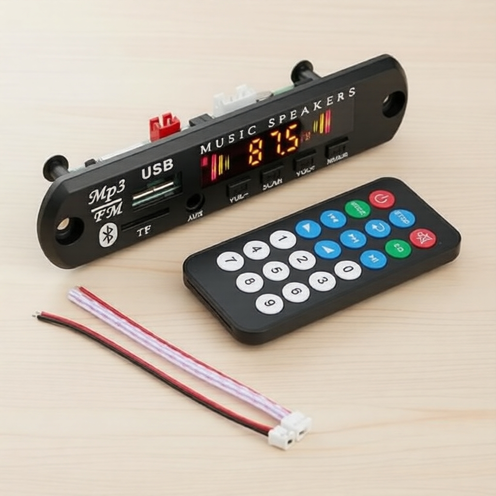 โมดูลแอมป์ลําโพง DIY คลาส D บลูทูธ 12-24V DC พร้อมรีโมท