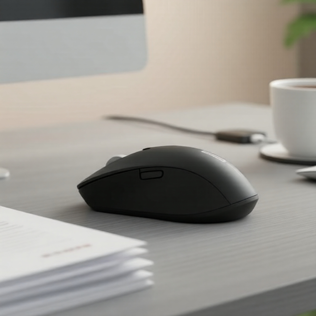 เมาส์ไร้สาย Lenovo Silent Ergonomic 2.4G สําหรับออฟฟิศ รองรับหลายแพลตฟอร์ม (ไม่รวมแบตเตอรี่)