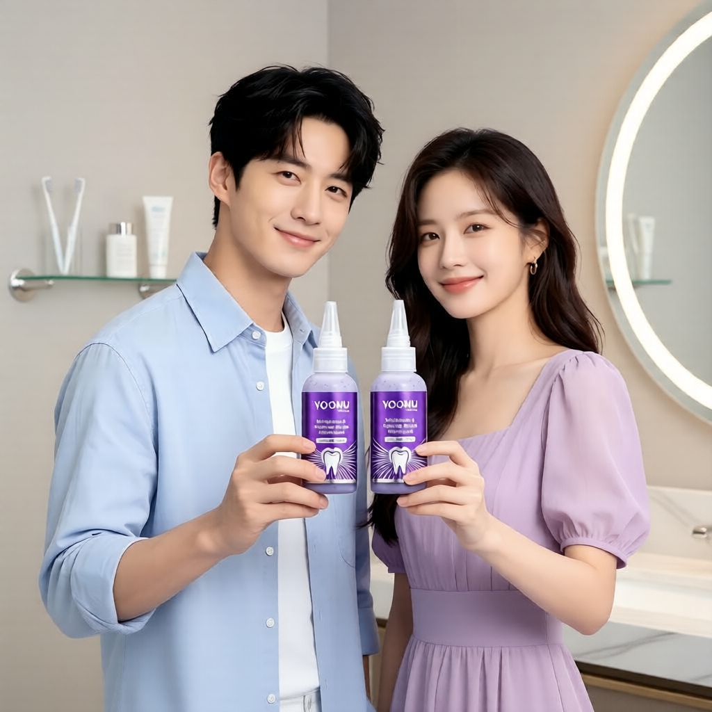 ยาสีฟันสีม่วง YOOMU - ช่วยขจัดคราบและช่วยให้ฟันขาว พร้อมลมหายใจสดชื่นสําหรับการดูแลช่องปาก