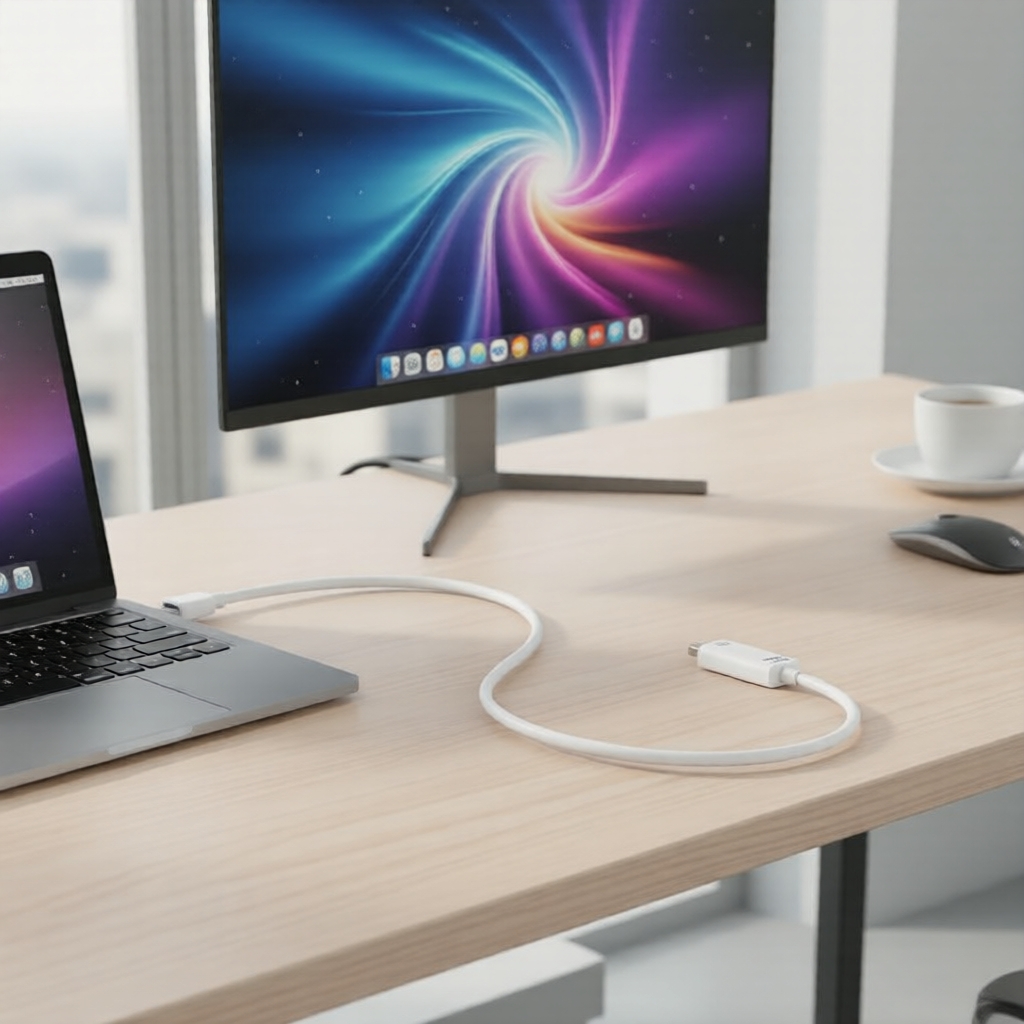 ตัวแปลง Thunderbolt เป็น HDMI ความละเอียด 1080P รองรับการใช้งานกับ MacBook และ Surface