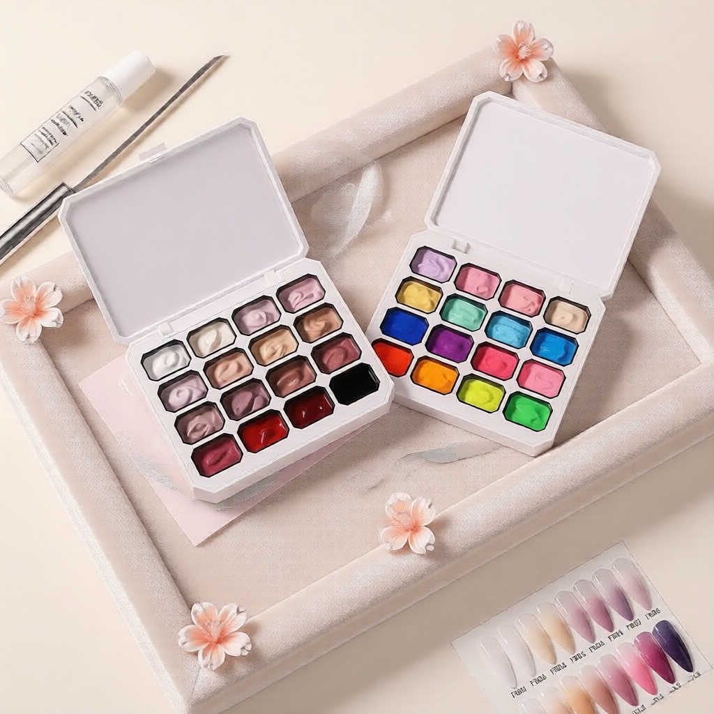 ชุดสีทาเล็บเจล 16 เฉด เปลี่ยนสีได้ สําหรับประทับและวาดเล็บ แบบแช่ลอกได้ รองรับ UV/LED