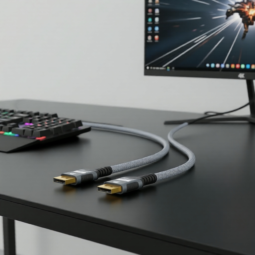 สาย DisplayPort 2.1 16K 80Gbps 8K 120Hz 4K 240Hz HDR สําหรับจอมอนิเตอร์เกมมิ่ง Xbox