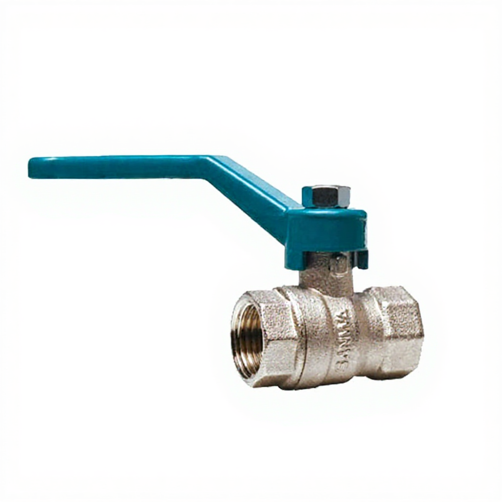 บอลวาล์ว ทองเหลืองชุบขาว Ball valve ซันวา บอลวาวล์ SANWA ขนาด 1/2" (4หุน) 3/4" (6หุน) 1" (1นิ้ว)