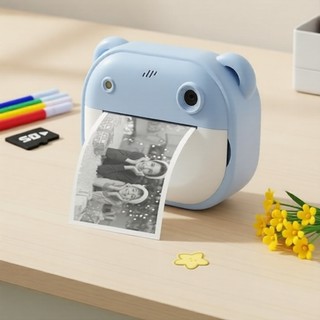 Instant Print Camera for Kids, Christmas Birthday Gifts for Girls Boys Age 3-12, Kids Digital Cameras for Toddler, Portable Toy for 3-10 Year Old with SD Card