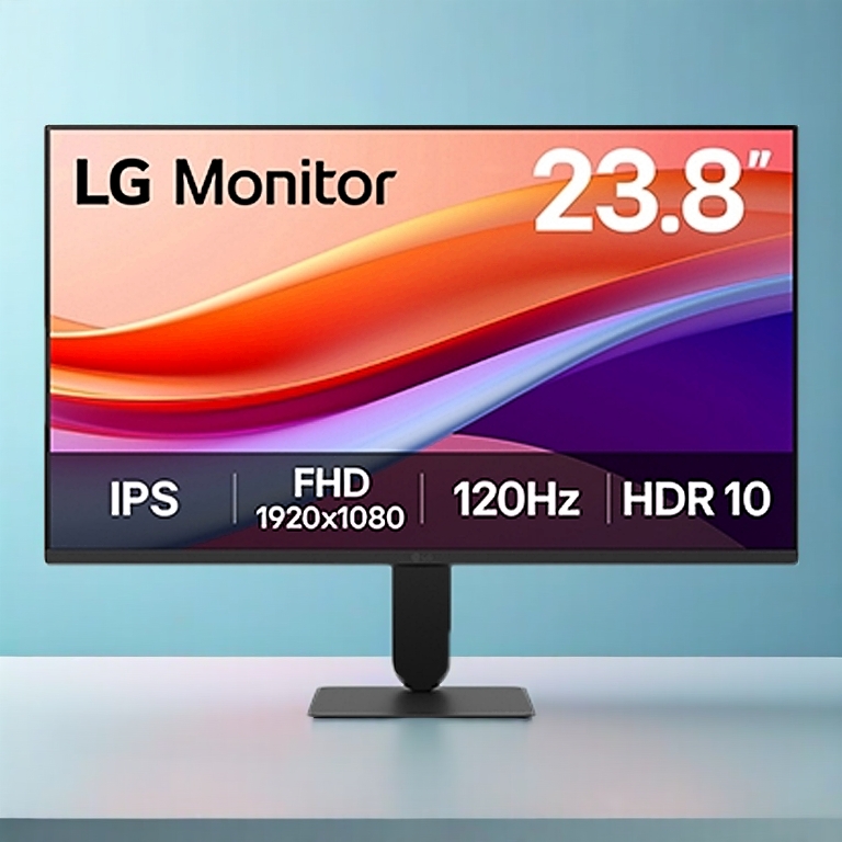 LG 24 INCH WITH SLIM STAND 24U411A-B MONITOR (IPS FHD 120Hz)/ประกัน 3 Years
