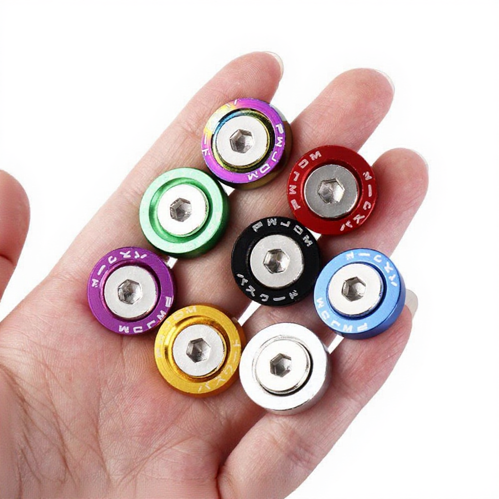 สกรูเว้า M6 JDM แบบหกเหลี่ยม ดัดแปลง สําหรับรถยนต์ จํานวน 10 ชิ้น