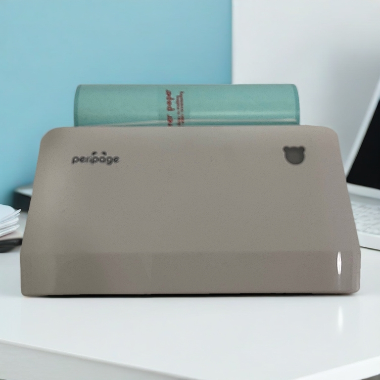 [ชุด 12 ม้วน] สติ๊กเกอร์หน้ากว้าง  สำหรับ Peripage A9 Max (107x30 mm.)