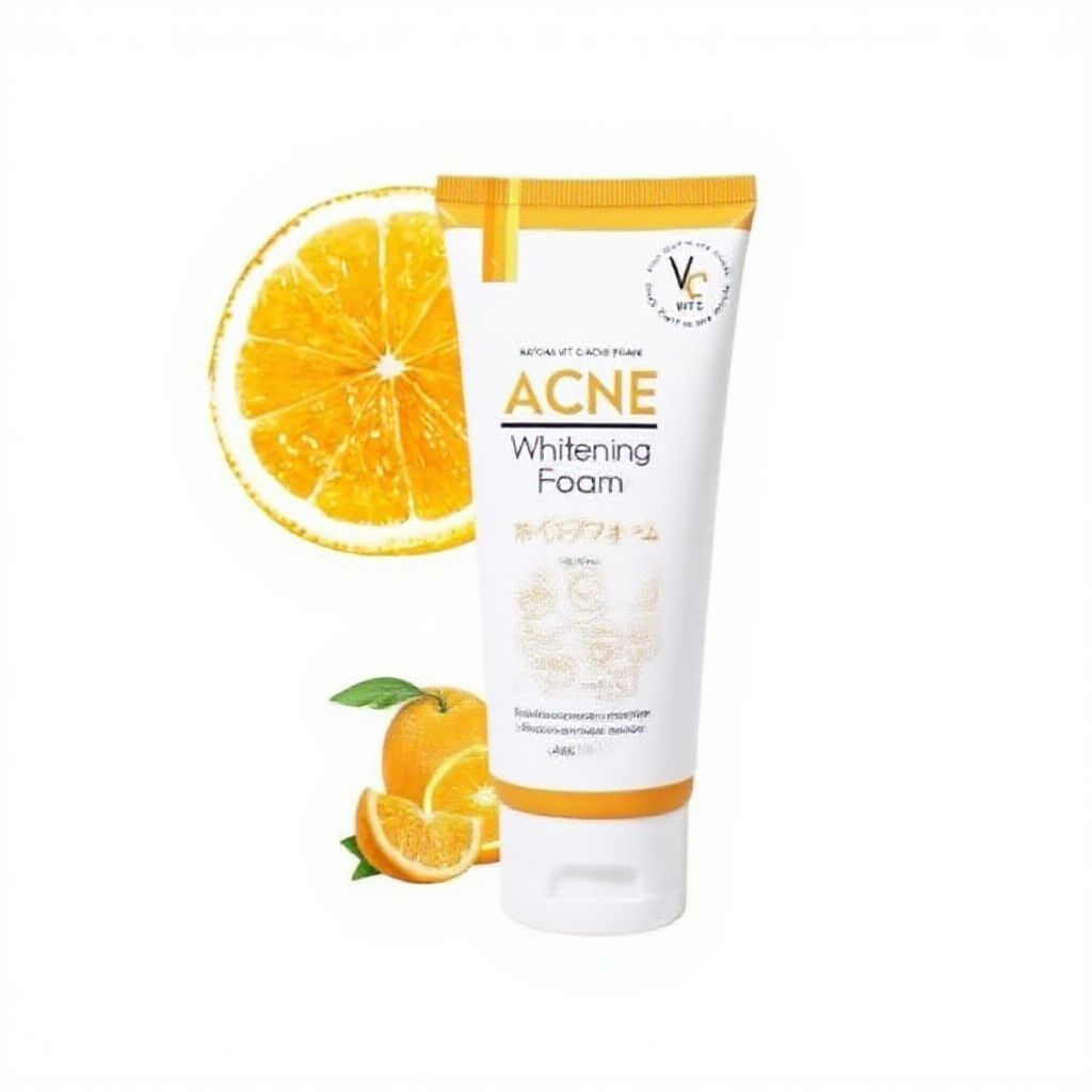 ใหม่ โฟมฉัตร VC Vit C Acne Foam สูตรลดสิว