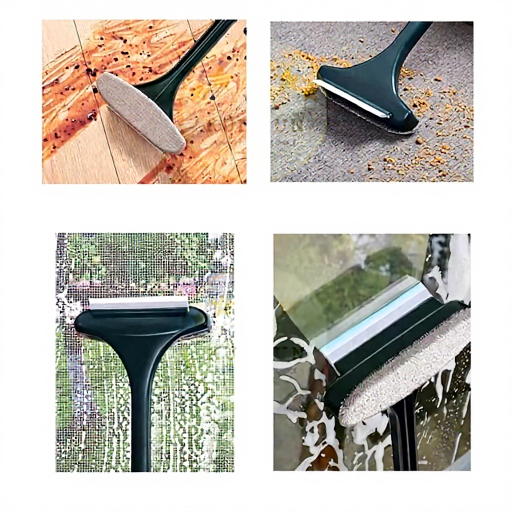 KUDSUN แปรงทำความสะอาดมุ้งลวด